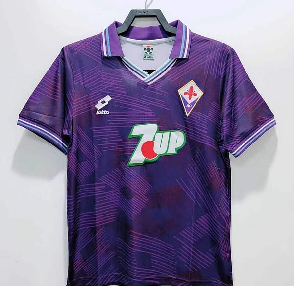 Retro 92/93 Fiorentina Home Soccer Jersey