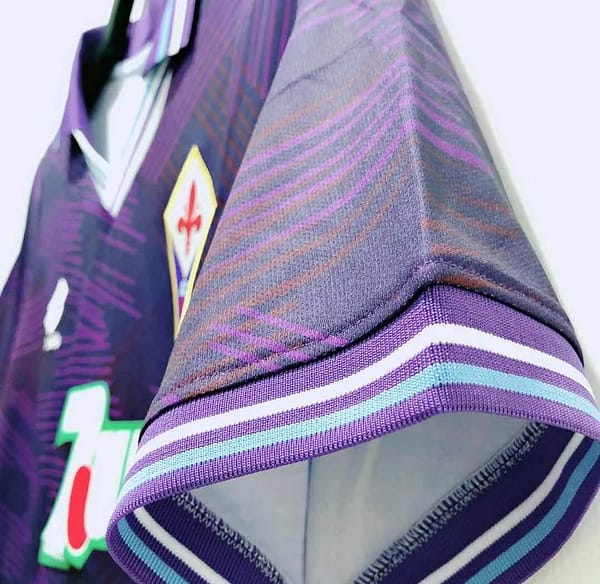 Retro 92/93 Fiorentina Home Soccer Jersey - Image 2