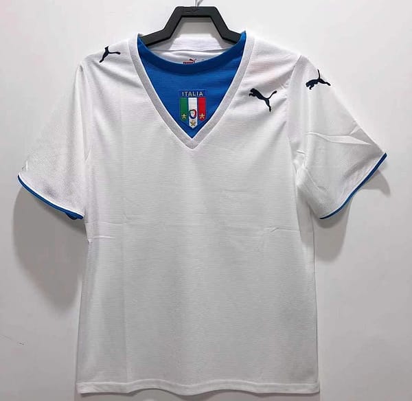 Retro 2006 Italy Away White Soccer Jersey