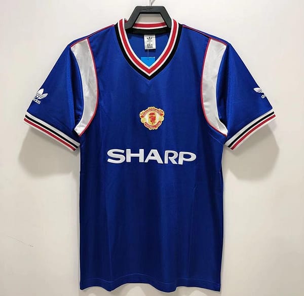 Retro 84/85 Manchester United Away Soccer Jersey