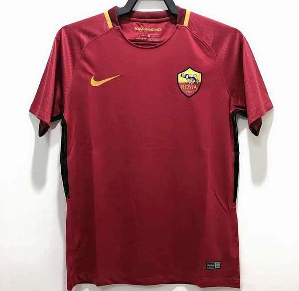 Retro 17/18 Roma Home Soccer Jersey