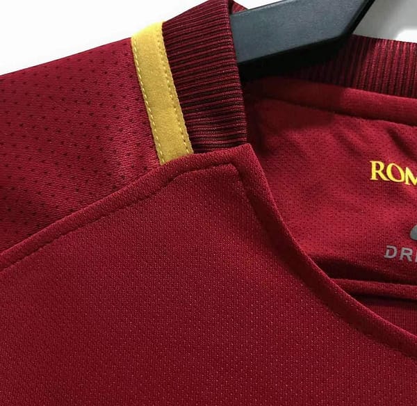 Retro 17/18 Roma Home Soccer Jersey - Image 7