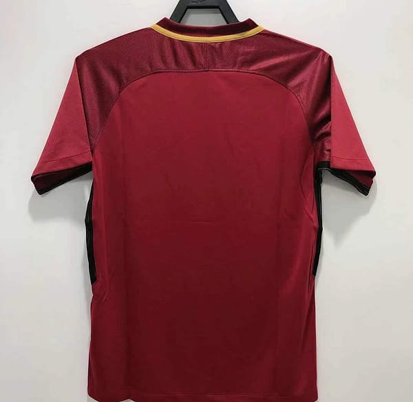 Retro 17/18 Roma Home Soccer Jersey - Image 9