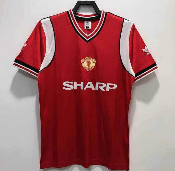 Retro 84/85 Manchester United Home Soccer Jersey
