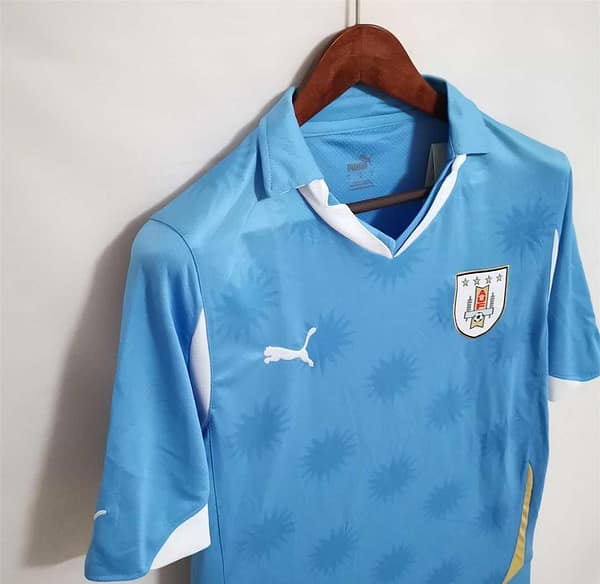 Retro 2010 Uruguay Home Soccer Jersey - Image 4