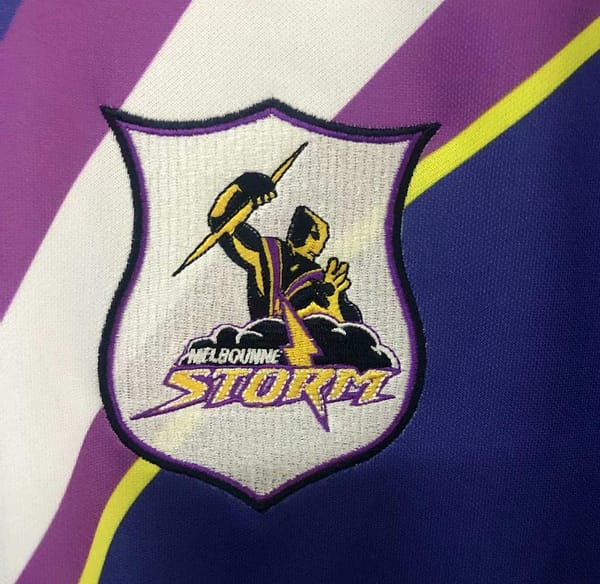 Melbourne Storm 1998 Men's Retro Rugby Jersey - Image 4