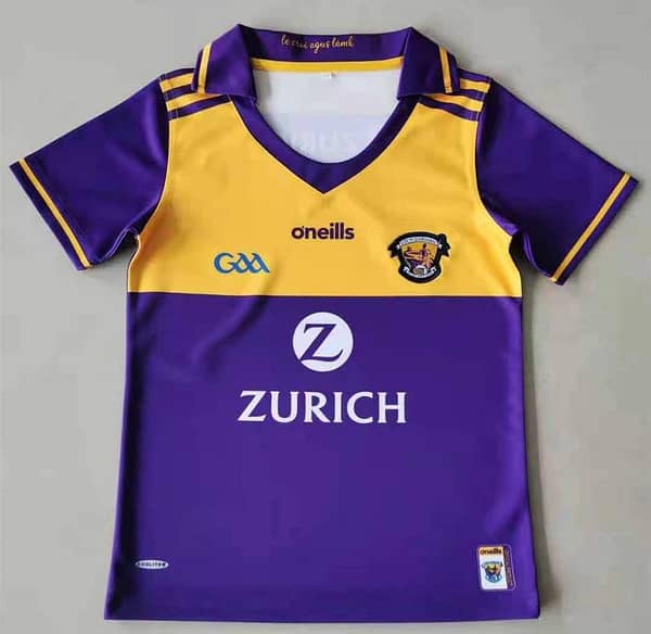 Kids Wexford GAA 2 Stripe Home Jersey - Image 6