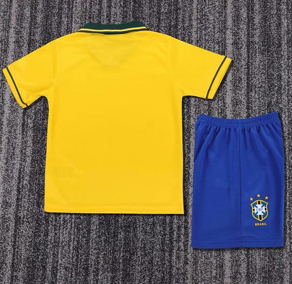 Retro Kids 1994 Brazil Home Jersey - Image 17