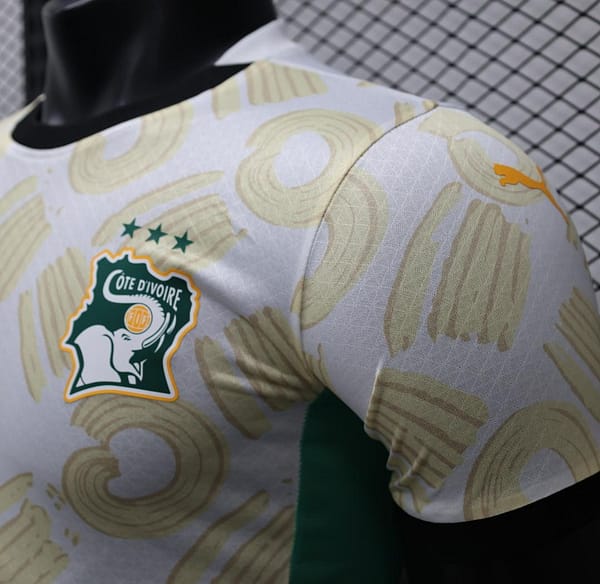 Player Version 2024 IVORY COAST Away White Jersey - Image 7