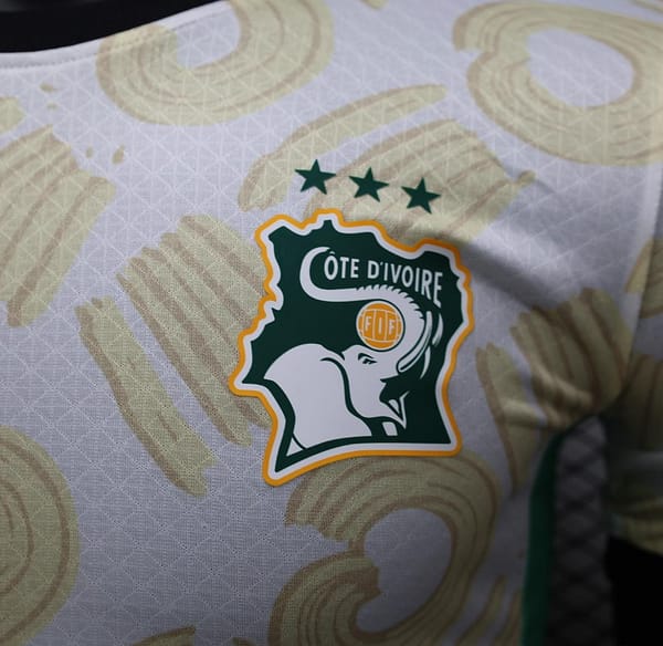 Player Version 2024 IVORY COAST Away White Jersey - Image 10