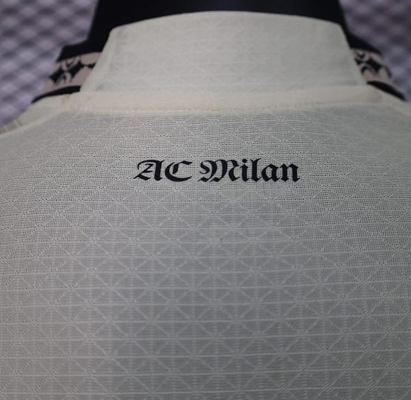 Player Version AC Milan x PLEASURES Forth White Jersey - Image 10