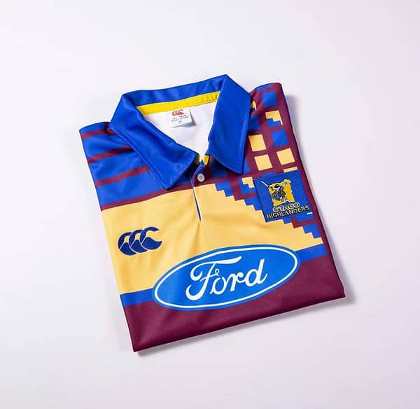 Otago Highlanders 1997-99 Men's Retro Rugby Jersey - Image 5