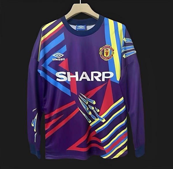 Retro 92/93 Manchester United Purple Goalkeeper Long Sleeve Jersey