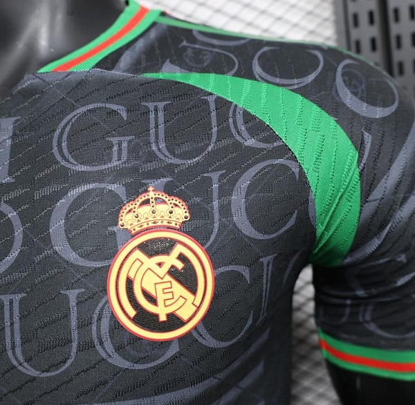 Player Version 24/25 Real Madrid x GUCCI Black Special Jersey - Image 9