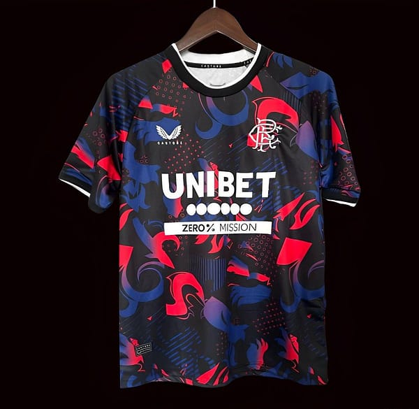 24/25 Glasgow Rangers Third Black/Red Jersey