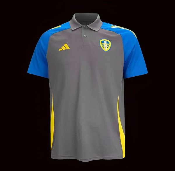 24/25 Leeds United Grey POLO Jersey