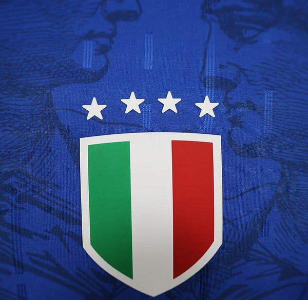 Player Version 2024 Italy Italian Football TV Blue EURO Jersey - Image 4