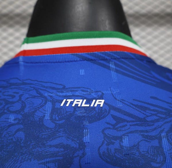 Player Version 2024 Italy Italian Football TV Blue EURO Jersey - Image 8