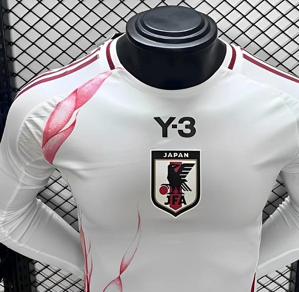 Player Version 2024 Japan Away White Long Sleeve Jersey - Image 3
