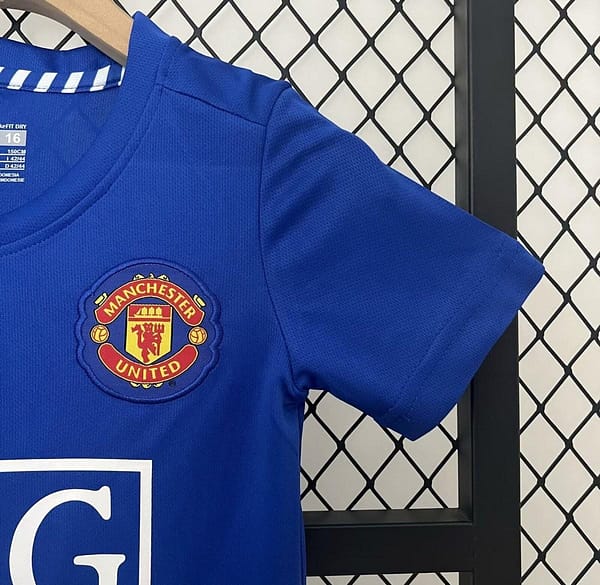 Retro 24/25 Kids Manchester United Third Blue Jersey - Image 4