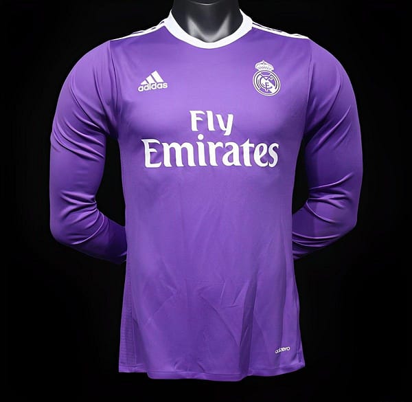 Player Version Retro 16/17 Real Madrid Away Long Sleeve Jersey