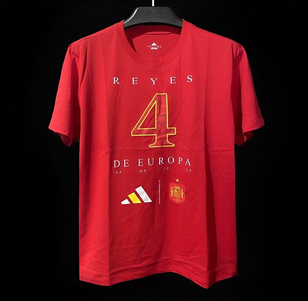 2024 Spain Red EURO Red T-Shirts