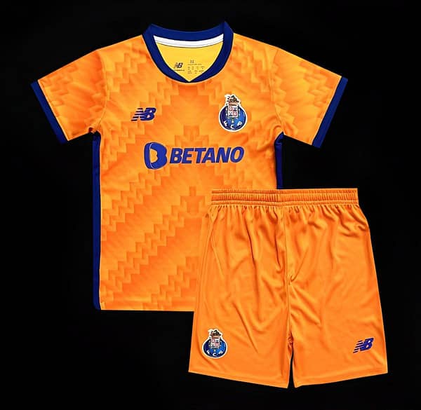 24/25 Kids Porto Away Yellow Jersey