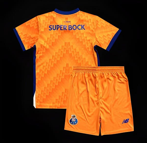 24/25 Kids Porto Away Yellow Jersey - Image 2