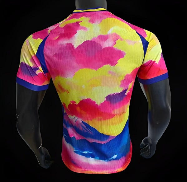 Player Version 2024 Japan Pink/Yellow/Blue Special Jersey - Image 2