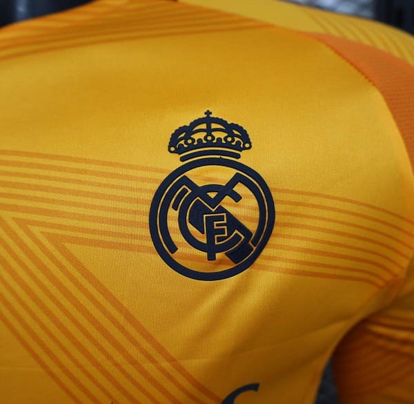 Player Version 24/25 Real Madrid Away Orange Long Sleeve Jersey - Image 3