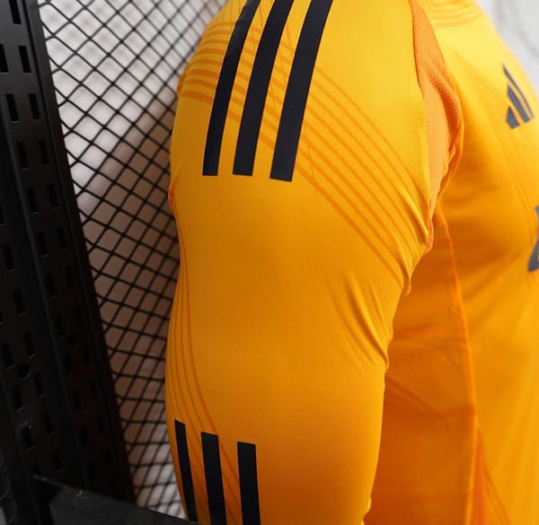 Player Version 24/25 Real Madrid Away Orange Long Sleeve Jersey - Image 9
