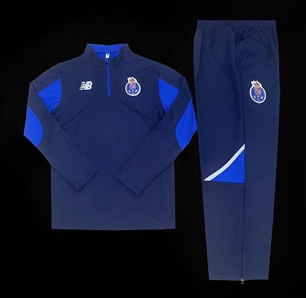 24/25 Porto Navy Half Zipper Jacket + Long Pants