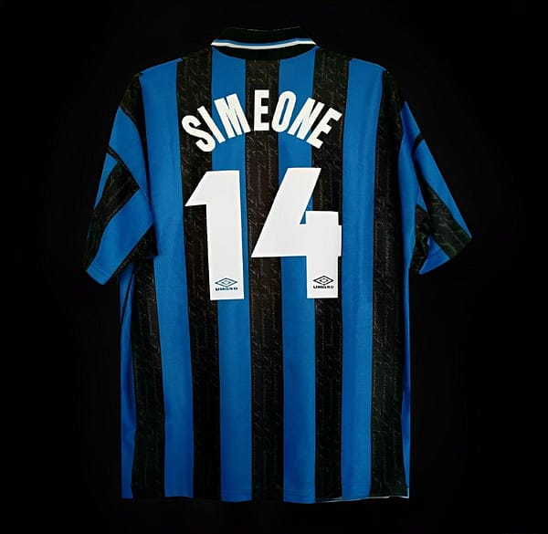 Retro 97/98 Inter Milan Home Jersey With Patch - Image 2