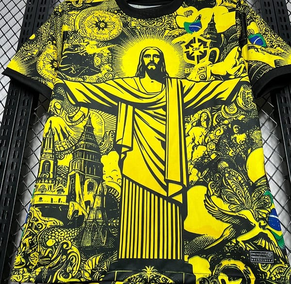 2024 Brazil X Christ Yellow Special Jersey - Image 3