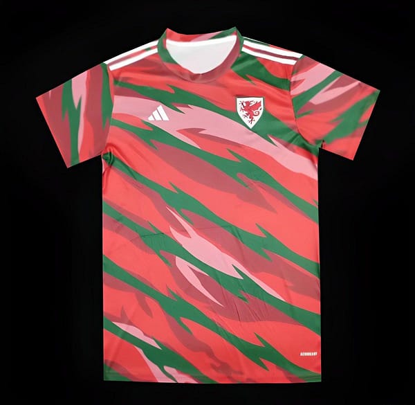 2024 Wales Orange Stripe Pre-Match Jersey