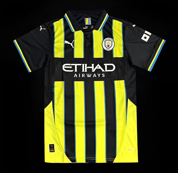 24/25 Manchester City Away Yellow Jersey - Image 9