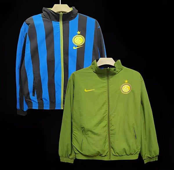 24/25 Inter Milan Green/Black Blue Reversible Windbreaker