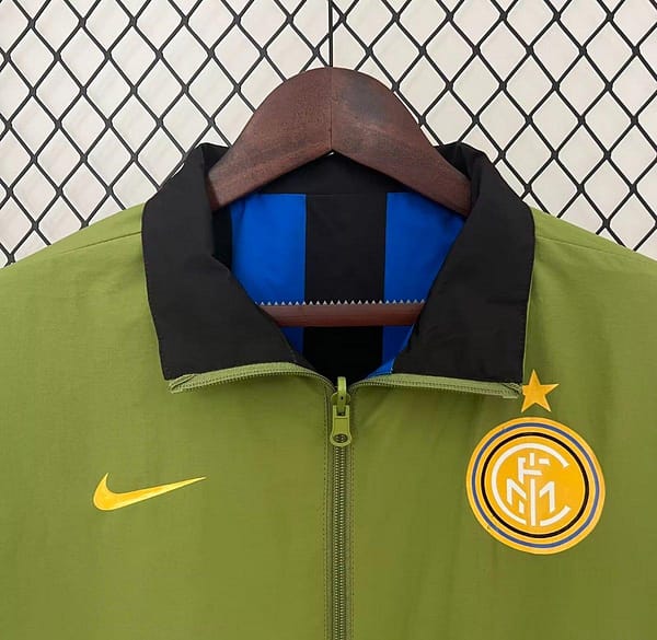 24/25 Inter Milan Green/Black Blue Reversible Windbreaker - Image 9
