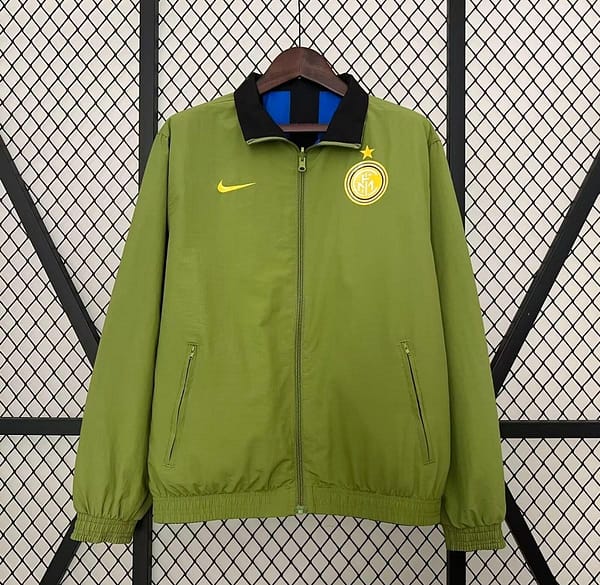 24/25 Inter Milan Green/Black Blue Reversible Windbreaker - Image 11