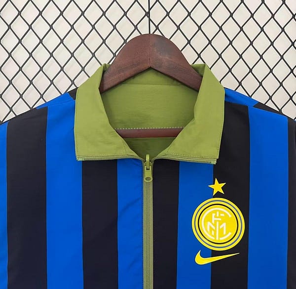 24/25 Inter Milan Green/Black Blue Reversible Windbreaker - Image 15