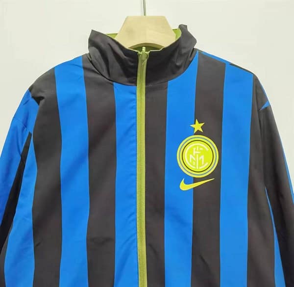 24/25 Inter Milan Green/Black Blue Reversible Windbreaker - Image 17