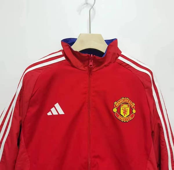2024 Manchester Untied Black/Red Reversible Windbreaker - Image 5