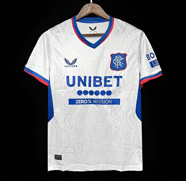 24/25 Glasgow Rangers Away White Jersey