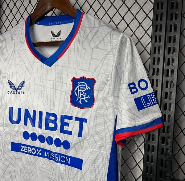 24/25 Glasgow Rangers Away White Jersey - Image 4
