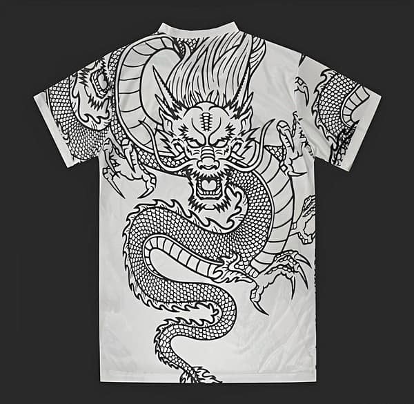 24/25 Real Madrid White With Black Dragon Special Jersey - Image 2