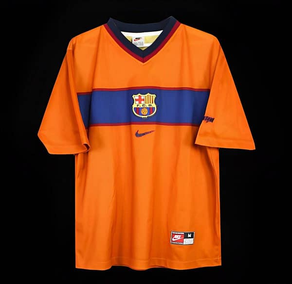 Retro 99/00 Barcelona Third Orange Jersey