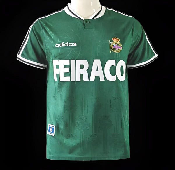 Retro 99/00 Deportivo La Coruna Away Green Jersey