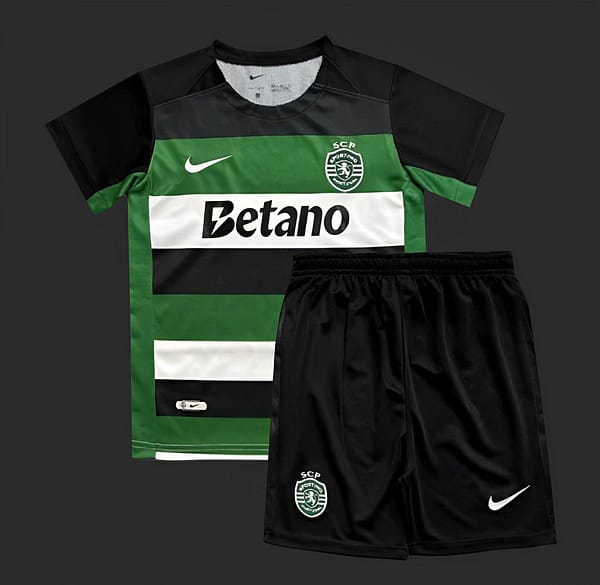 24/25 Kids Sporting Lisbon Home Jersey