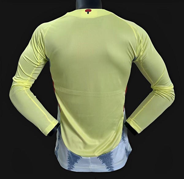 Player Version 2024 Spain Away Yellow Long Sleeve Jersey - Image 2