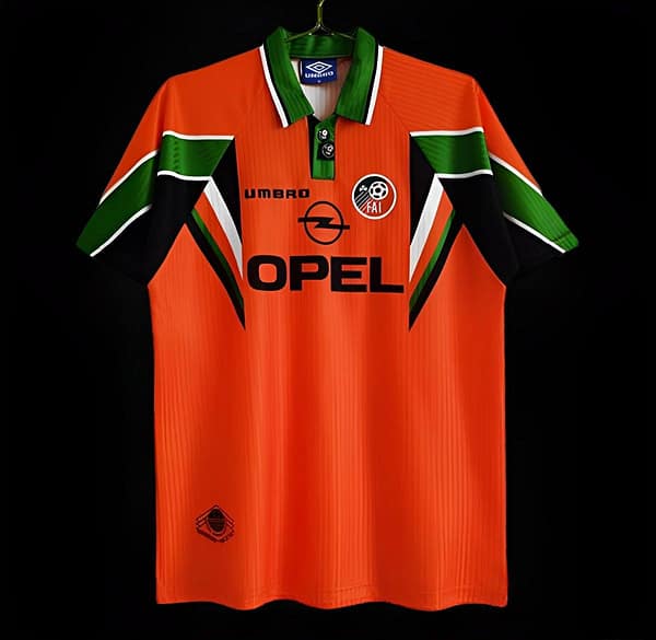 Retro 1997 Ireland Away Orange Jersey